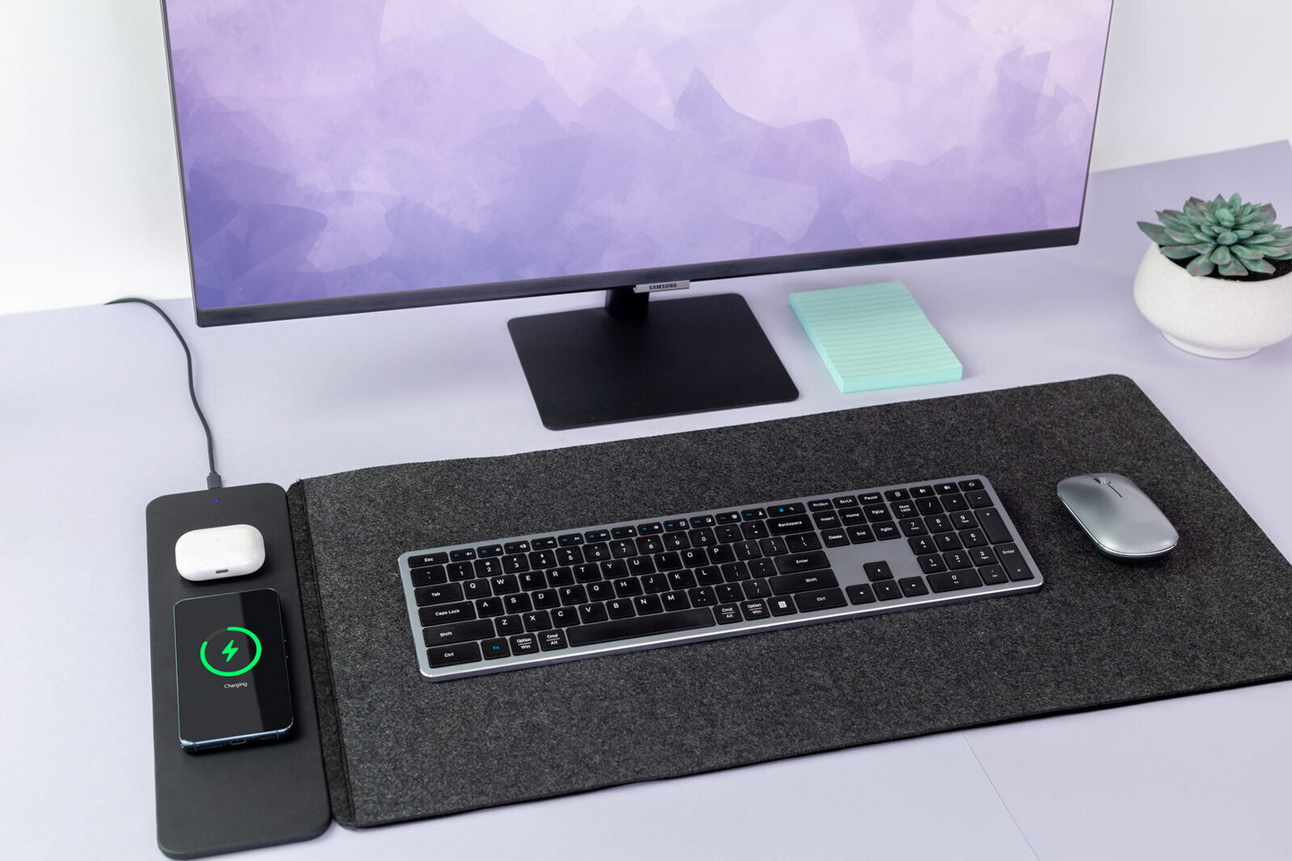 Desk Mat With Wireless Charger